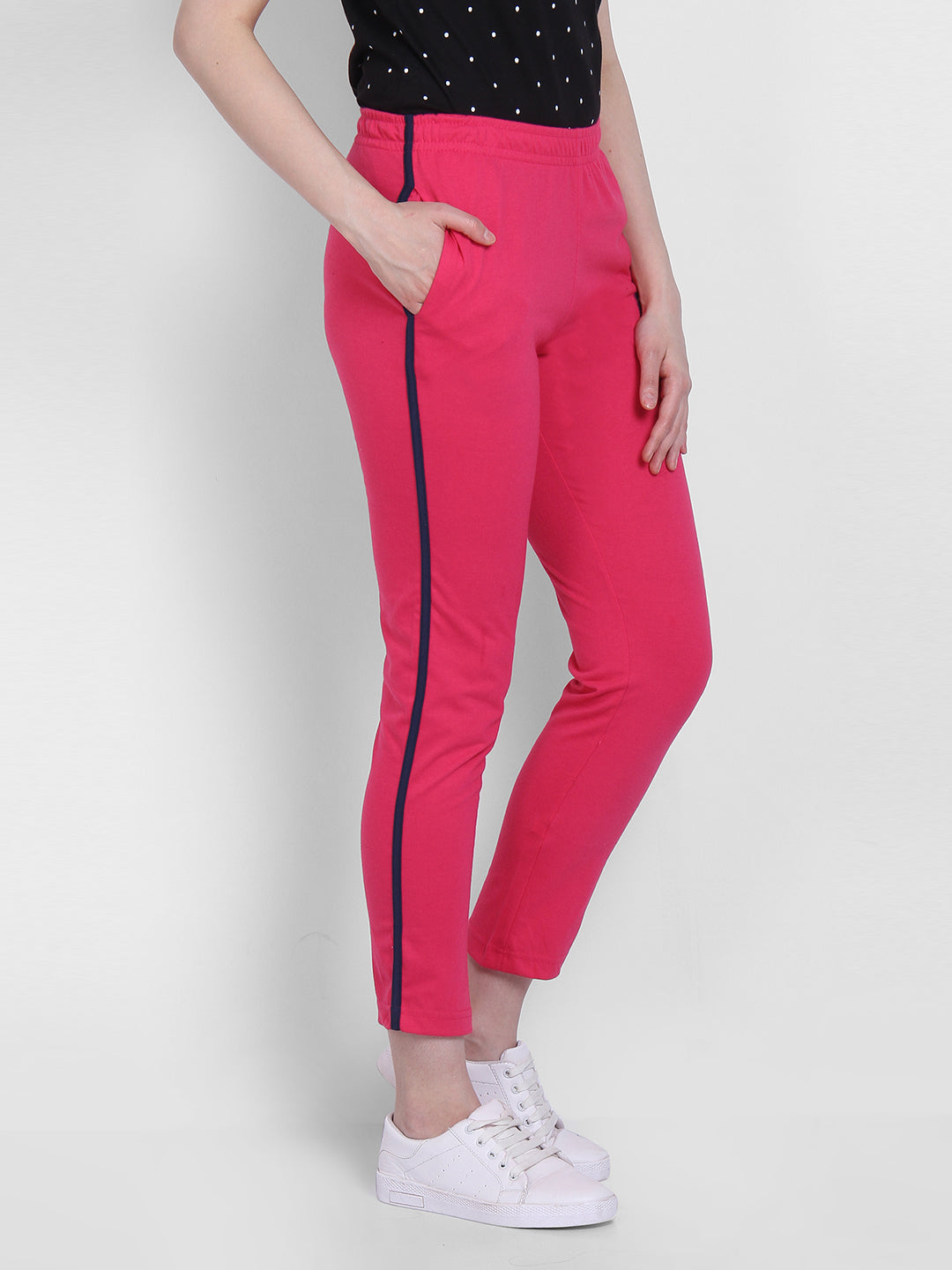 Hot Pink Pants Outfit | High Waist Hot Pink Aesthetic Slit Pants – TGC  FASHION